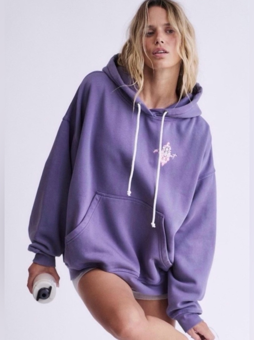 FP Movement Final Call Logo Hoodie in Lavender🔥XL